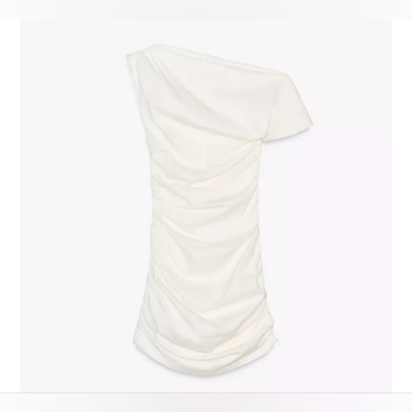 Zara ZW Collection Short Draped Dress - Picture 6 of 8